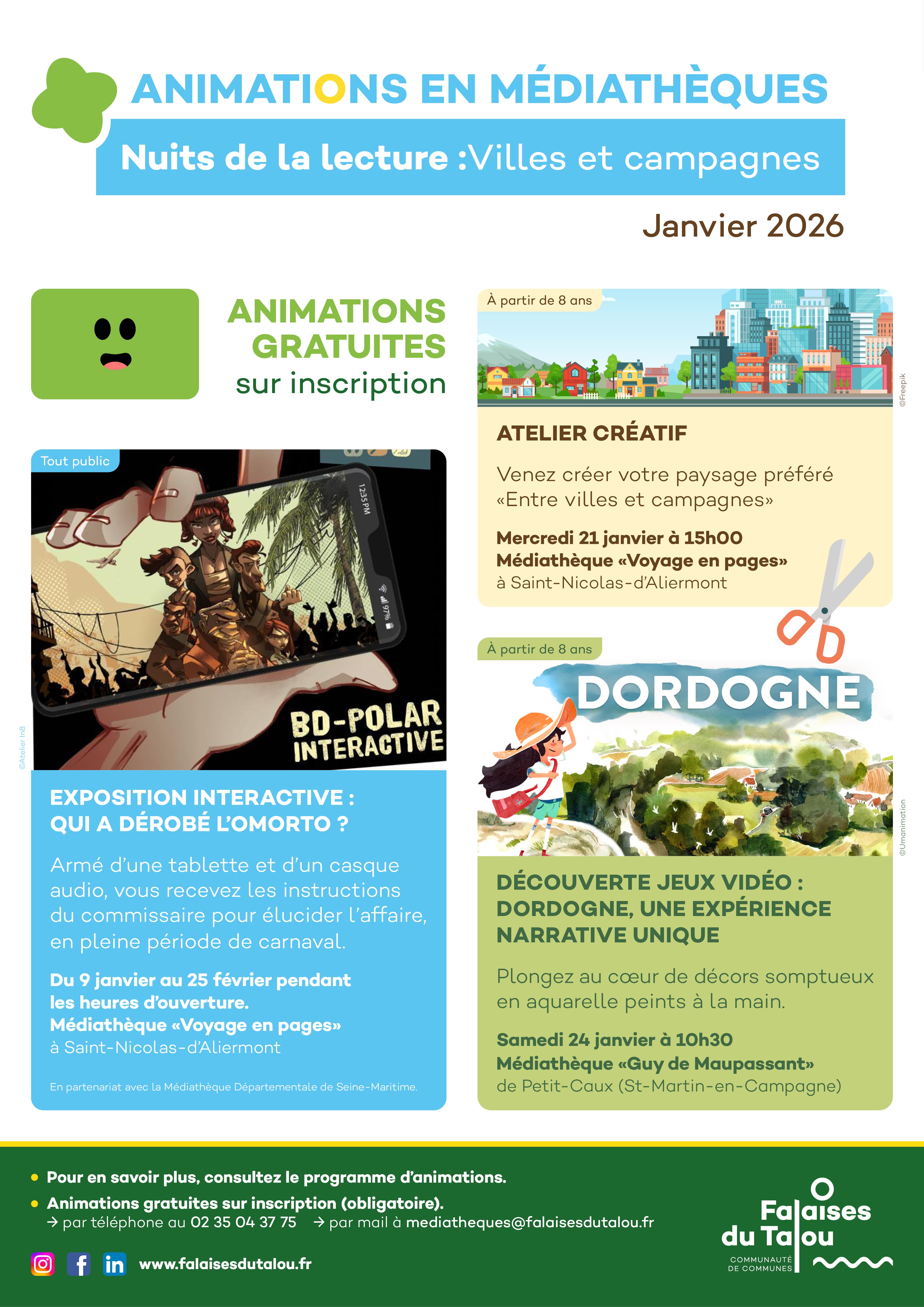 Affiches animations Janv 2026